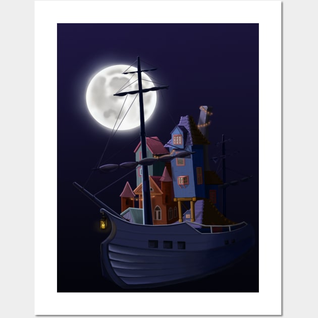 Pirate's ship Wall Art by Anart